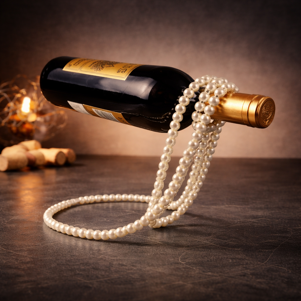 Gravity Cellar™ –  Pearl Floating Bottle Holder